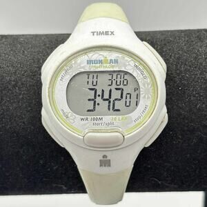 Vintage Cream Timex Digital Watch